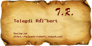 Telegdi Róbert névjegykártya