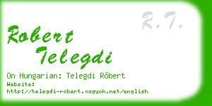 robert telegdi business card