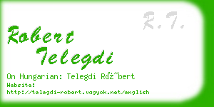 robert telegdi business card